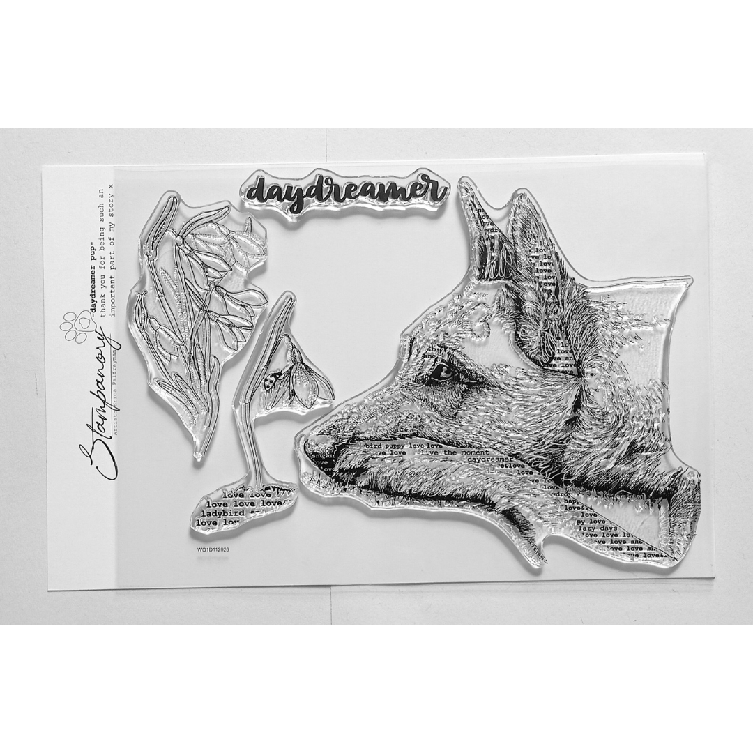 Stampanory Daydreamer Pup A5 Stamps - 4 Stamps