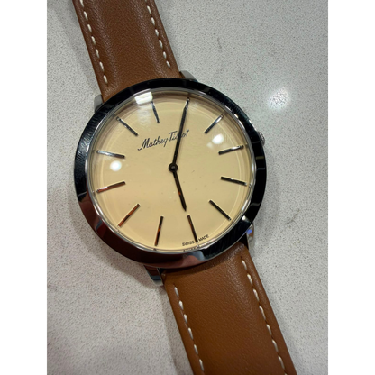 Mathey-Tissot Darius H7915AS Stainless Steel Leather Watch
