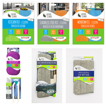 Greener Cleaner Mega Bundle - Aqua Mop, Spare Head, Kitchen Kit, Stainless Steel Kit, Window Kit, 2 x Scrubbies & Free Between the Gaps Brushes