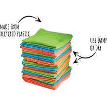 Greener Cleaner Pack 20 Assorted Colour Microfibre Cloths