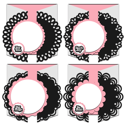 The Crafty Witches Doily Fold Back Cards Collection SVG Files