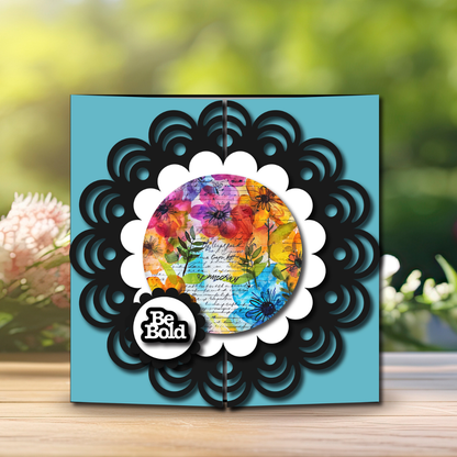 The Crafty Witches Doily Fold Back Cards Collection SVG Files