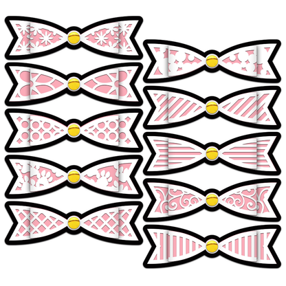 The Crafty Witches Bumper Split Pin Bows SVG Collection