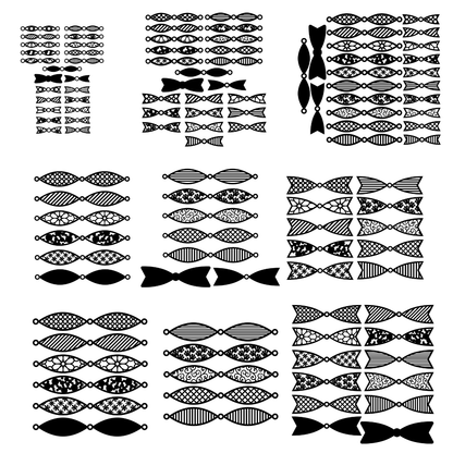 The Crafty Witches Bumper Split Pin Bows SVG Collection