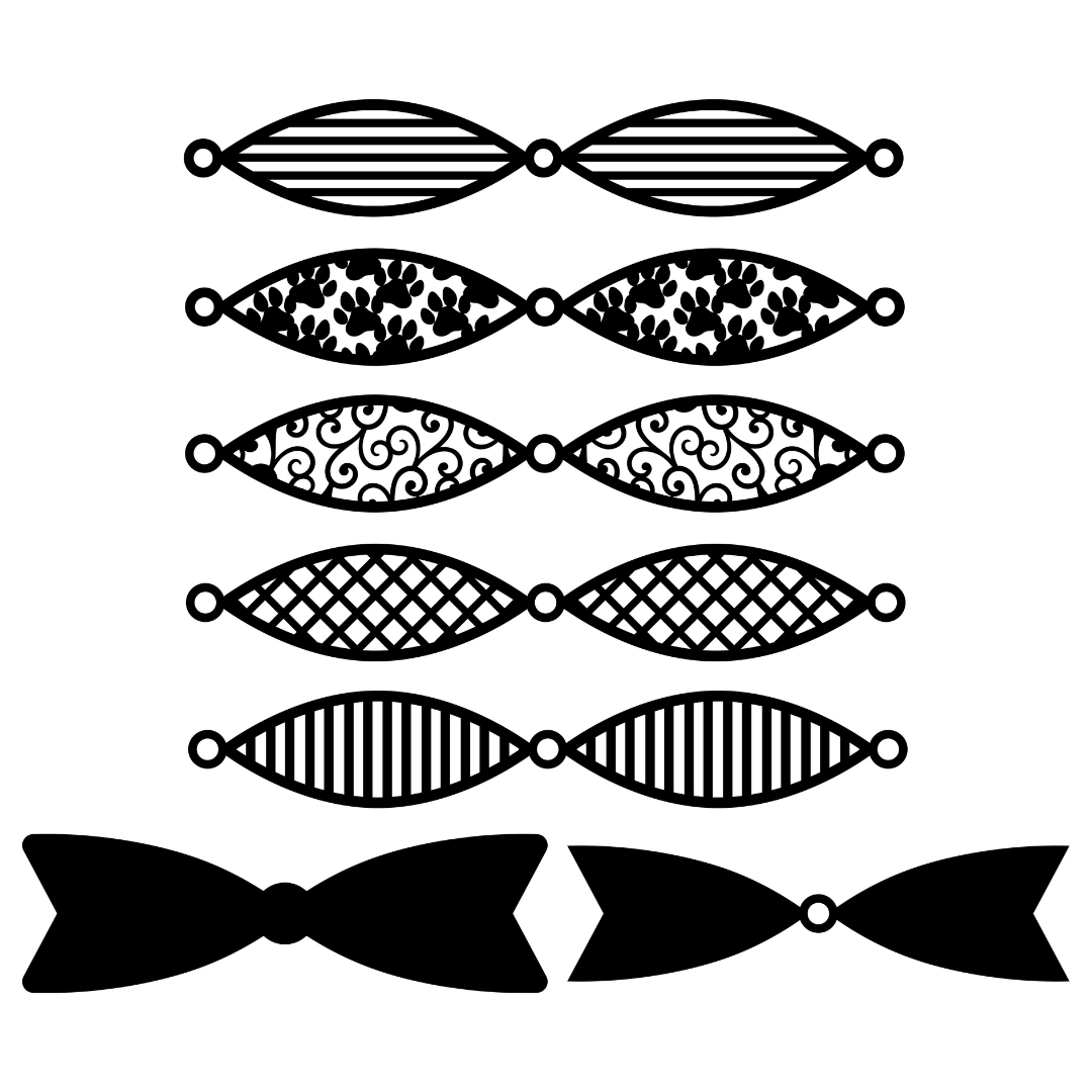 The Crafty Witches Bumper Split Pin Bows SVG Collection