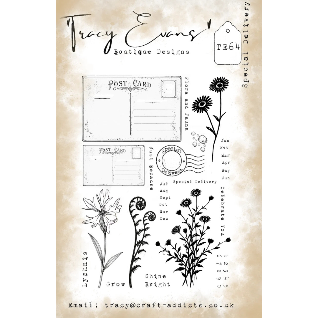 Tracy Evans Special Delivery A5 Stamp Set