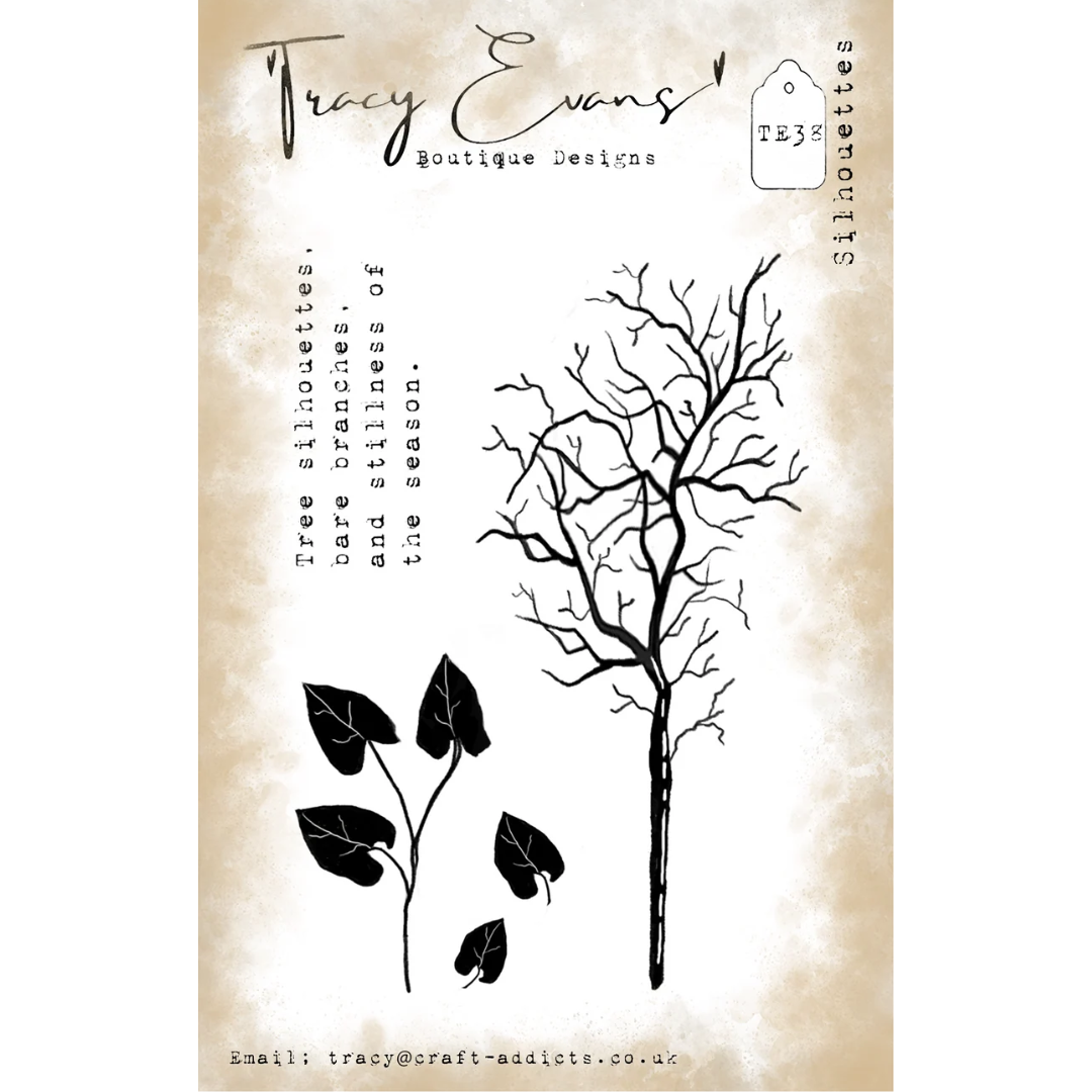 Tracy Evans Silhouettes A7 Stamp Set