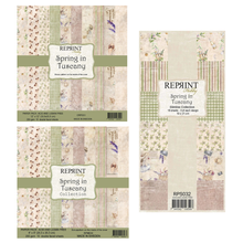 Reprints Spring in Tuscany  Set of 12x12, 8x8 & Simline Paper Packs