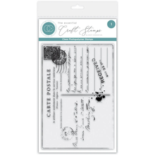 Craft Consortium The Collector A6 Clear Photopolymer Stamp Set Old Postcard