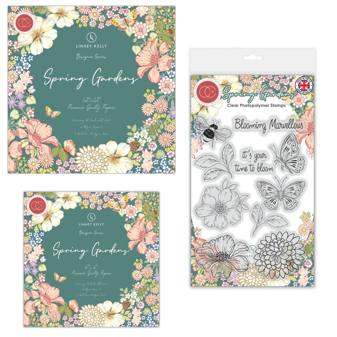 Craft Consortium Spring Gardens Papercraft Collection