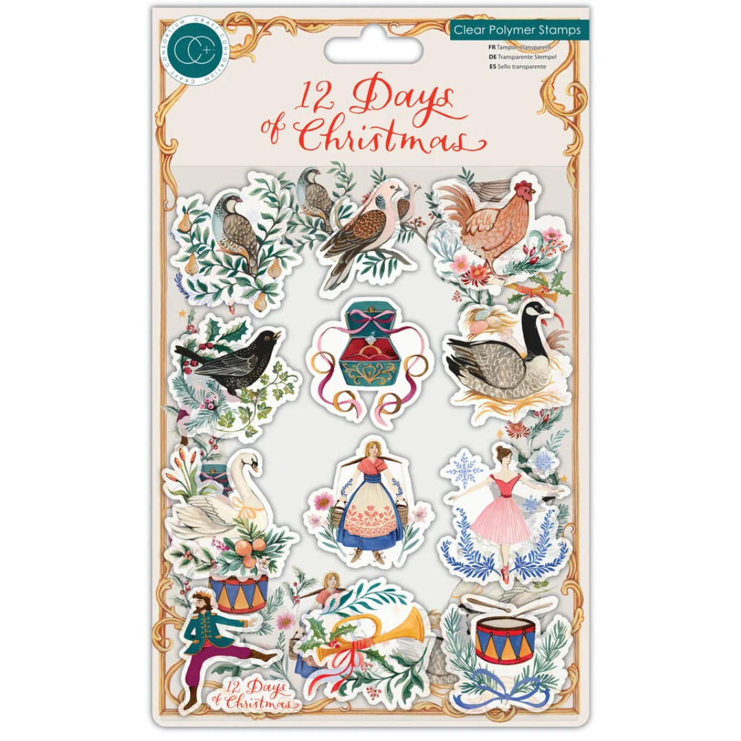 Craft Consortium 12 Days of Christmas Clear Stamps