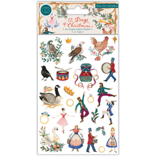 Craft Consortium 12 Days of Christmas Rub-ons - Set of 2 185x125mm Sheets