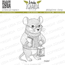 Lesia Zgharda Grandma Mouse Bedtime Story Stamp (Extended Delivery)