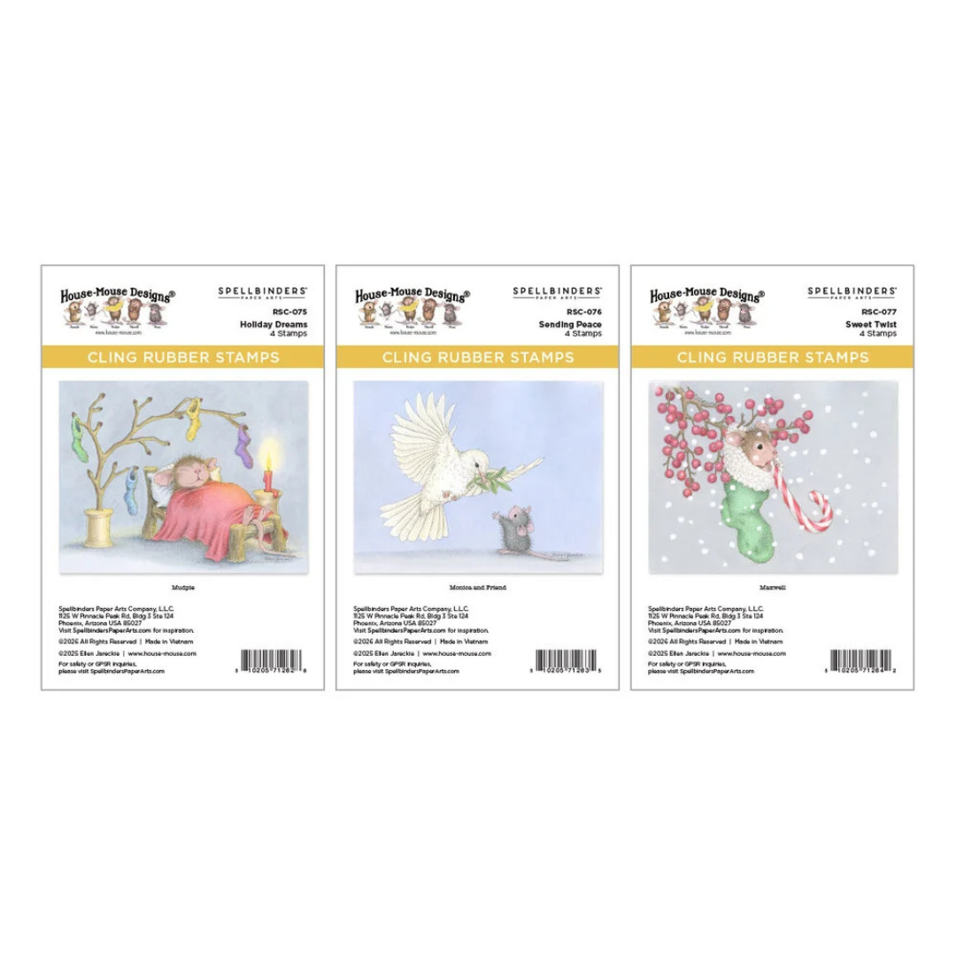 House-Mouse Holiday Dreams Collector Bundle - 8 Stamps