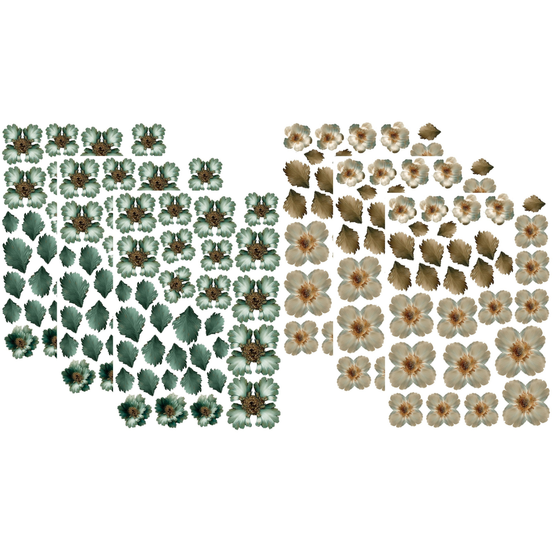 LaBlanche 3D Foil Flower Kit - 6 A4 Sheets