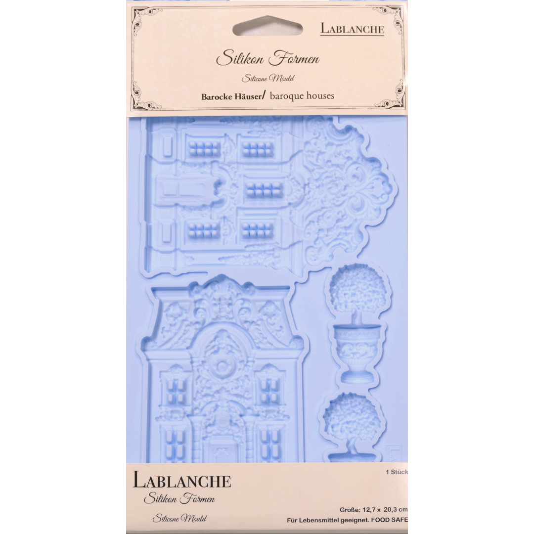 La Blanche Baroque Houses Silicone Mould