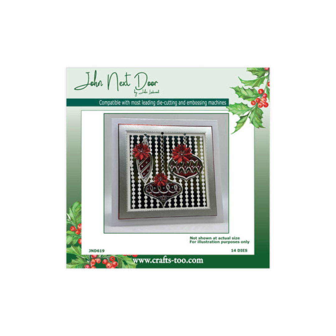 John Next Door Retro Bauble Frame Die Set - 14 DIes