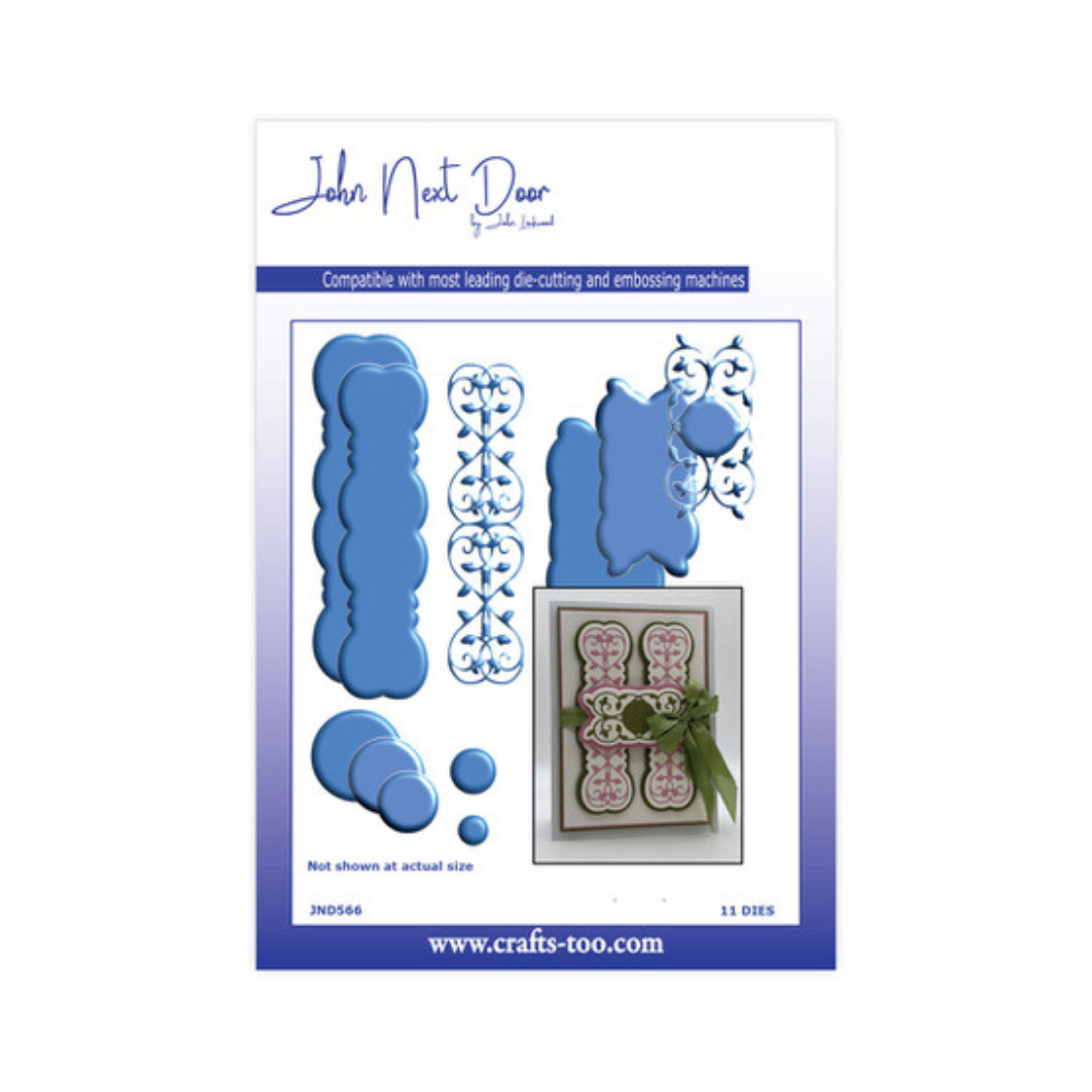 John Next Door Strawberry Panels Die Set - 11 Dies