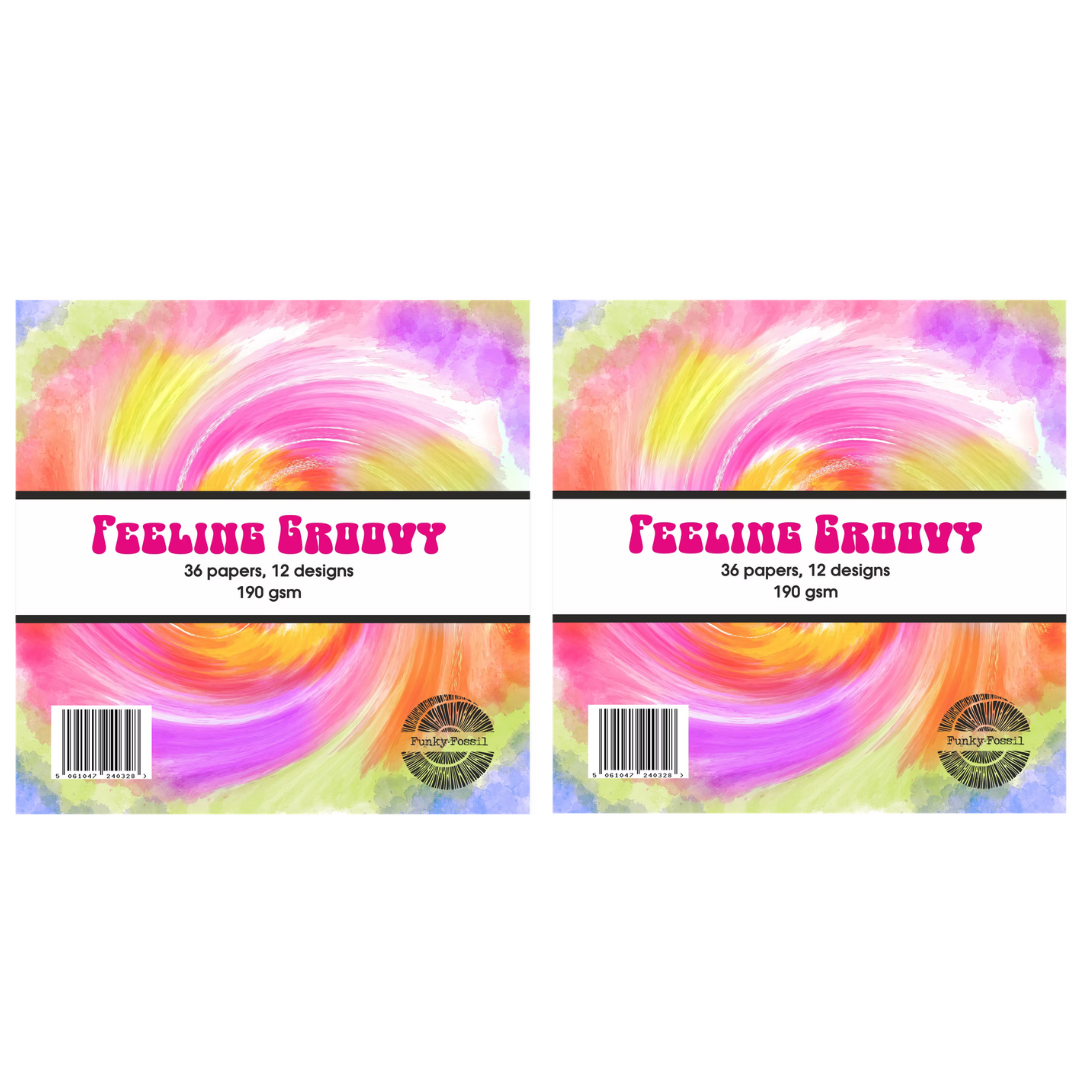 Funky Fossil Set of 2 Feeling Groovy 6x6 Paper Pads