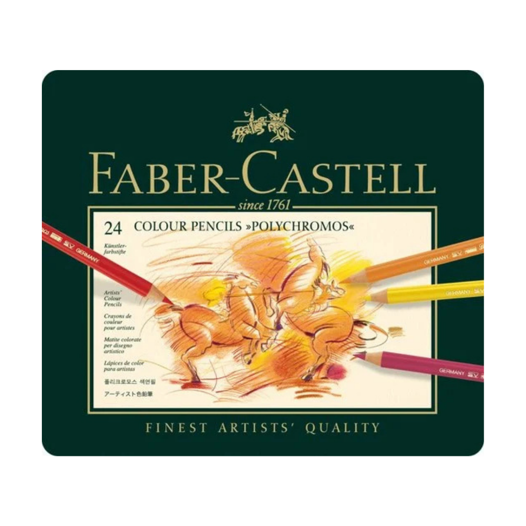 Faber Castell Set of 24 Polychromos Colour Pencils