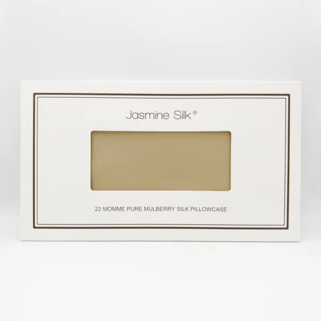 Jasmine Silk 22 Momme Silk Housewife Taupe Pillowcases