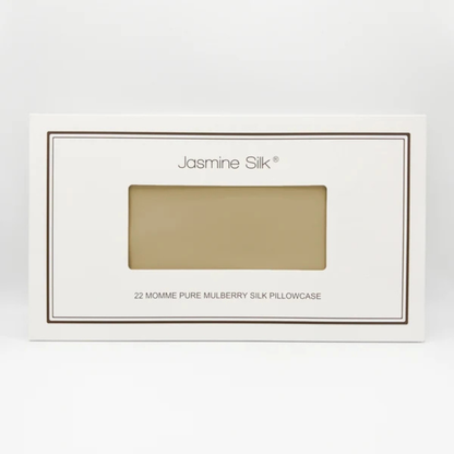 Jasmine Silk 22 Momme Silk Housewife Taupe Pillowcases