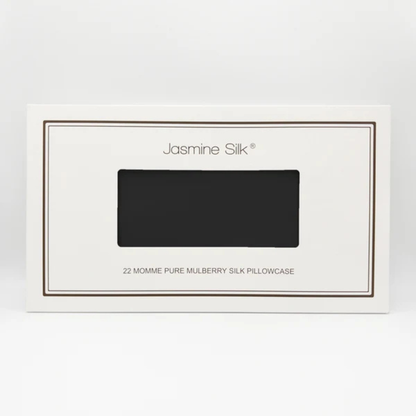 Jasmine Silk 22 Momme Silk Housewife Black Pillowcases