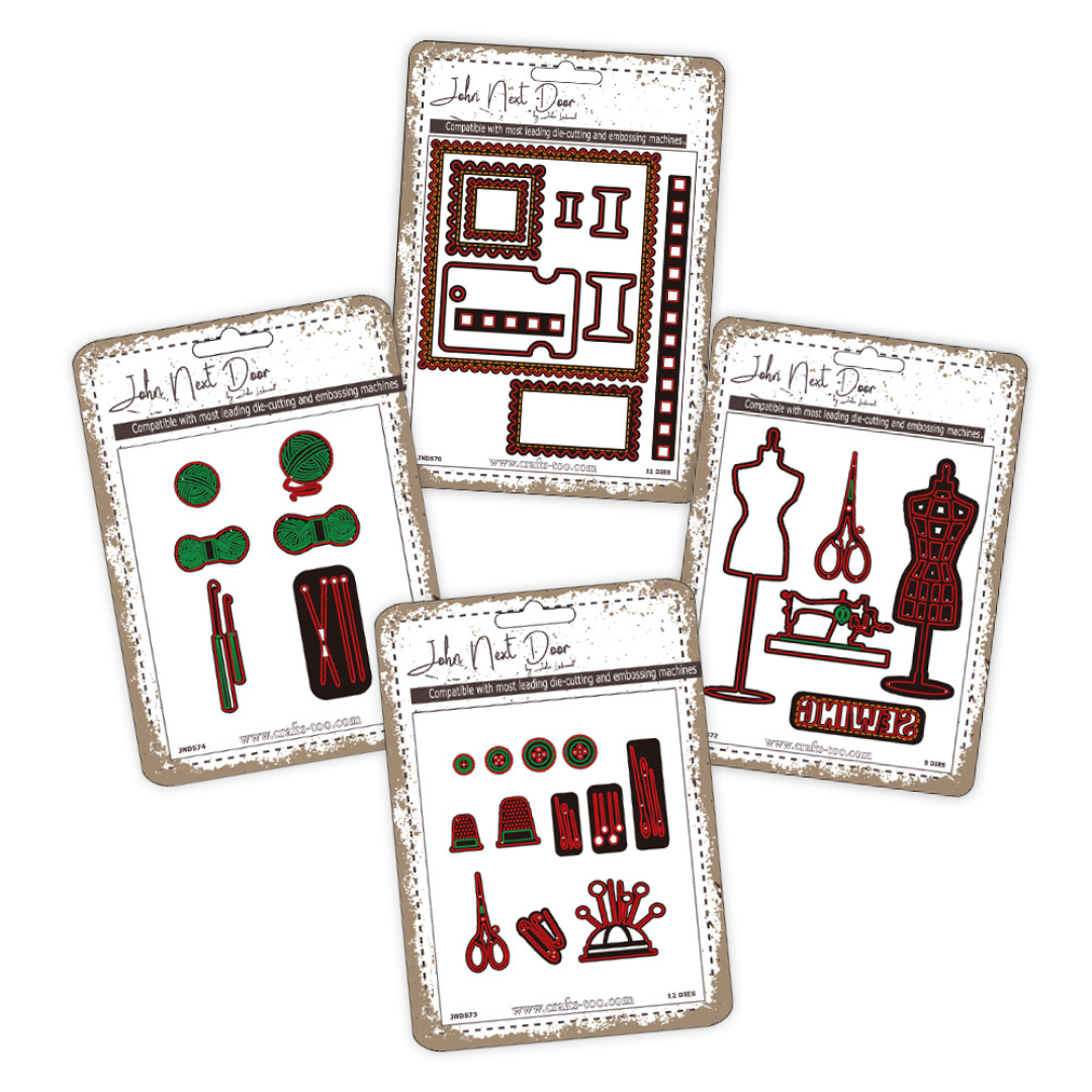 John Next Door Haberdashery Full collection 4 Die Sets - Half Price Offer