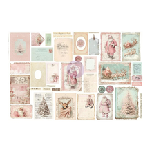 Prima Christmas Blush Ephemera Junk Journal Kit by Frank Garcia - 76 Pieces