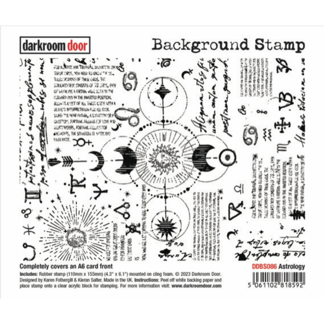 Darkroom Door Astrology Background Stamp