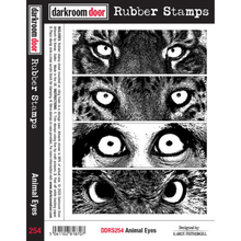 Darkroom Door Animal Eyes Rubber Stamp Set