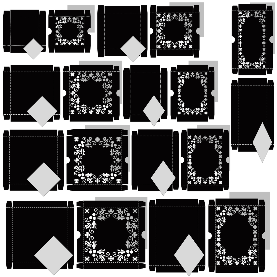 The Crafty Witches Doily Enchanting Festive Boxes Collection SVG Files