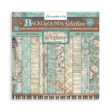 Stamperia Symphony 8x8" Paper Pack Maxi Background Selection by Sara Alcobendas