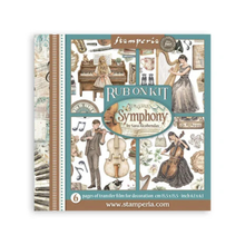 Stamperia Symphony Rub-On 15.5x15.5cm Assortment by Sara Alcobendas