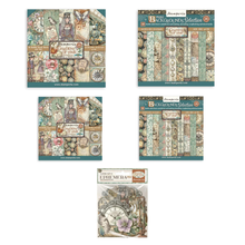 Stamperia Gardens of Time 12x12 & 8x8" Designer & Background Pads & Ephemera by Antonis Tzanidakis