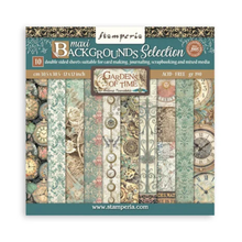Stamperia Gardens of Time 12x12" Paper Pack Maxi Background Selection by Antonis Tzanidakis