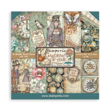 Stamperia Gardens of Time 8x8" Paper Pack by Antonis Tzanidakis