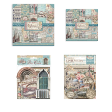 Stamperia Venice City of Art 12x12 & 8x8" Paper Pads, Die-Cuts & Ephemera