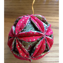 Village Fabrics Christmas Bauble - Red