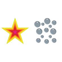 Presscut BOGOF Nesting Stars & Charm Circles Die Sets - 31 Dies