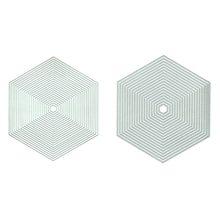 Presscut BOGOF Plain & Stitch Dot Hexagons Die Cuts - 41 Dies