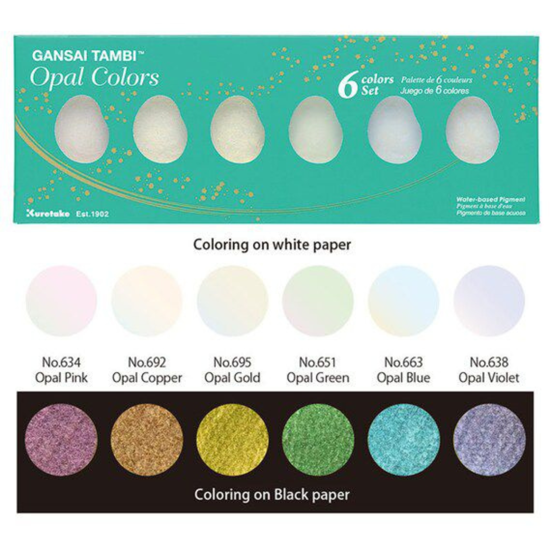 Kuretake Gansai Tambi Opal Colours