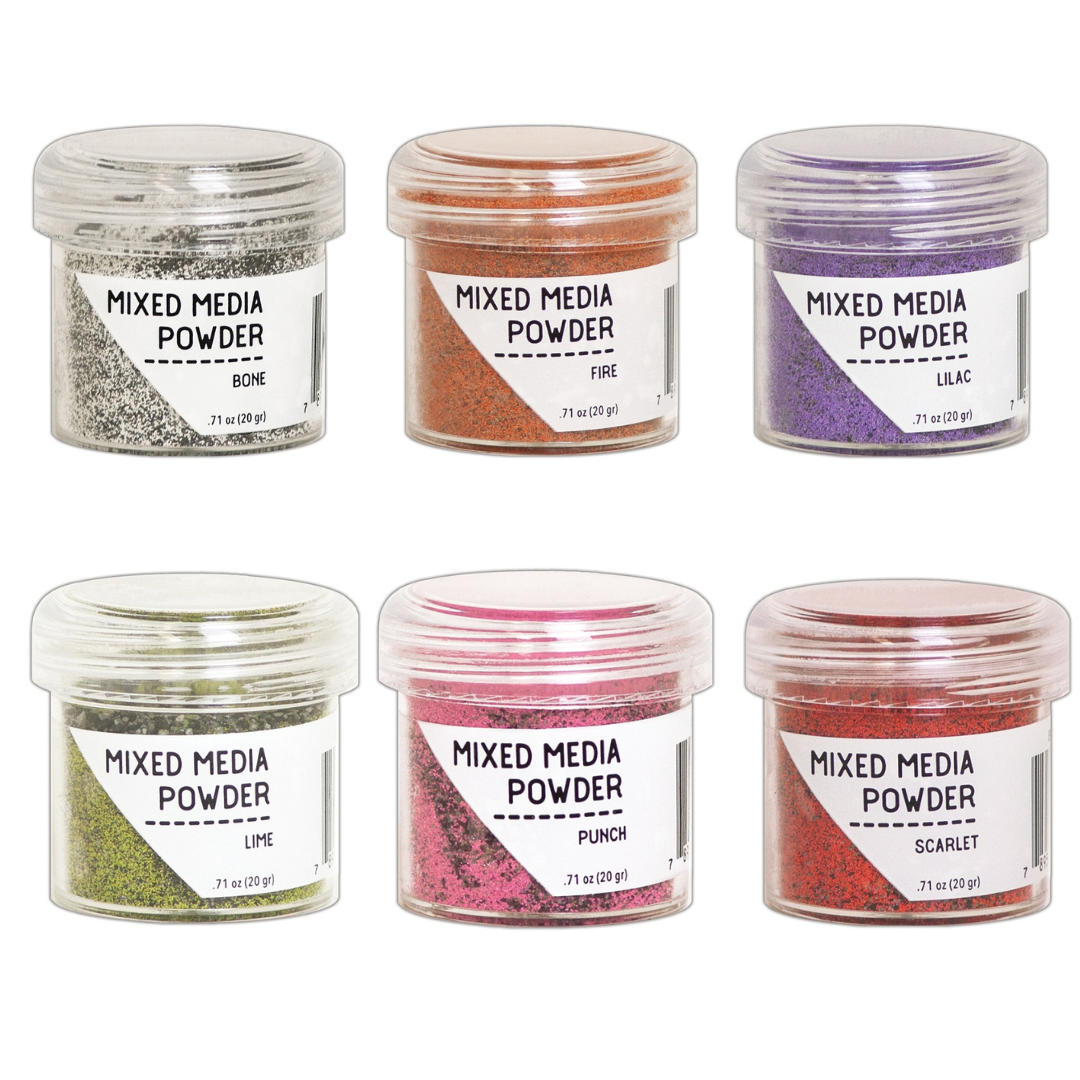 Ranger Mixed Media Embossing Powders - 6 x 20g