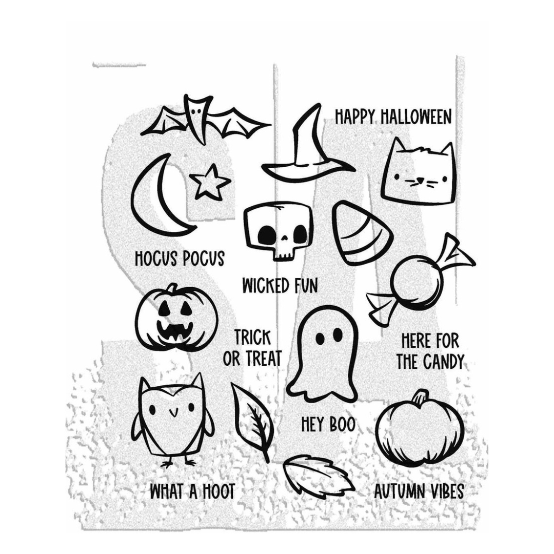 Tim Holtz Stampers Anonymous Cling Stamps - Tiny Frights