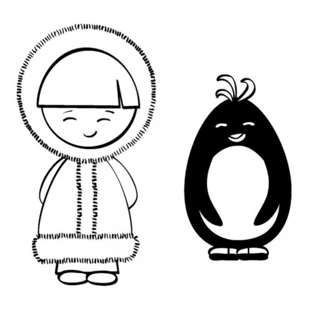 Stamp Addicts Ice Buddies cling mounted rubber stamp set