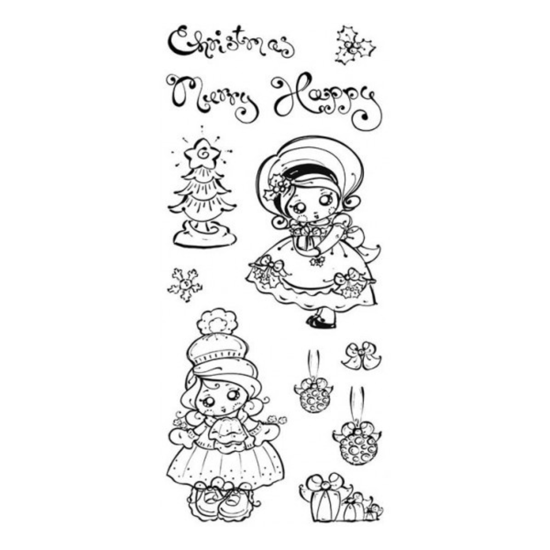 Poppi Pokkadott clear photopolymer stamp set
