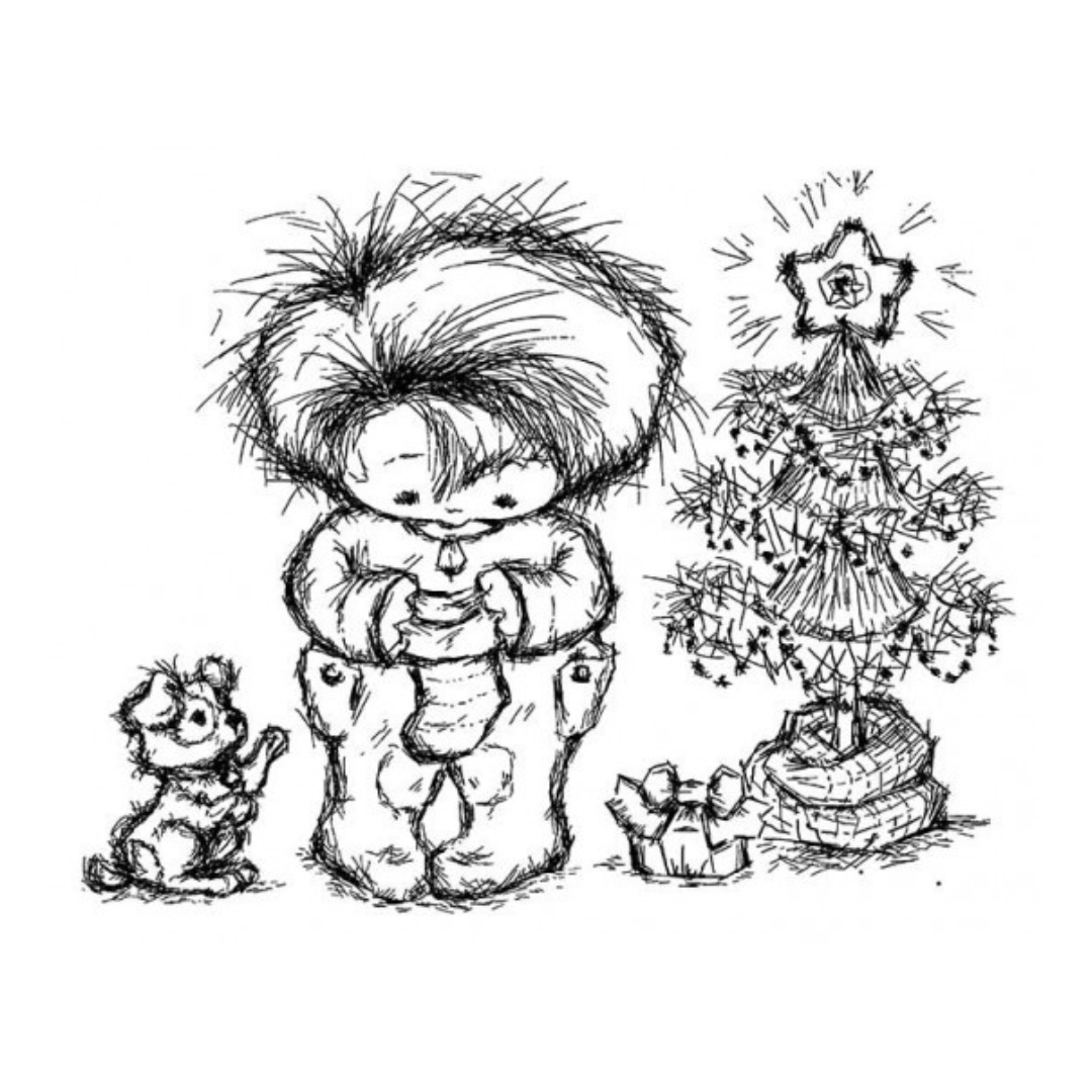 Stamp Addicts Is my Stocking empty? Clear photopolymer stamp