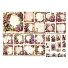 LaBlanche Vintage Floral Tidings Papercrafting Kit - 15 Designer Papers, Tags, & Die-Cuts