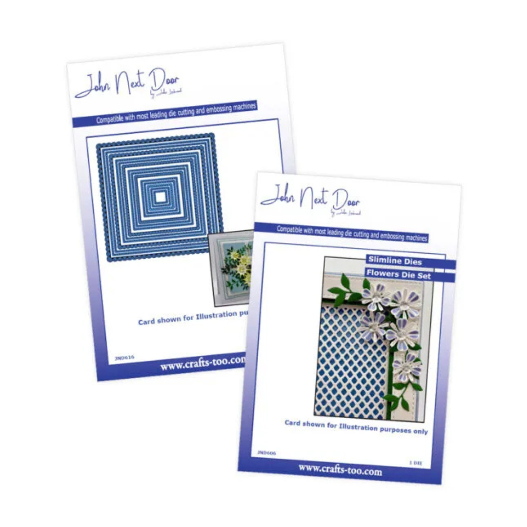 John Next Door Tremezzo Flower & Scalloped Squares Die sets