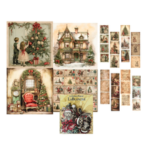 LaBlanche Country Christmas Papercrafting Kit - 12 Designer Papers, Tags, & Die-Cuts